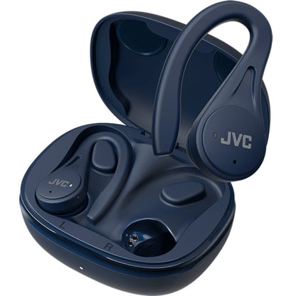 Auriculares Bluetooth JVC HA-EC25T com estojo de carregamento/ Autonomia 7.5h/ Azuis