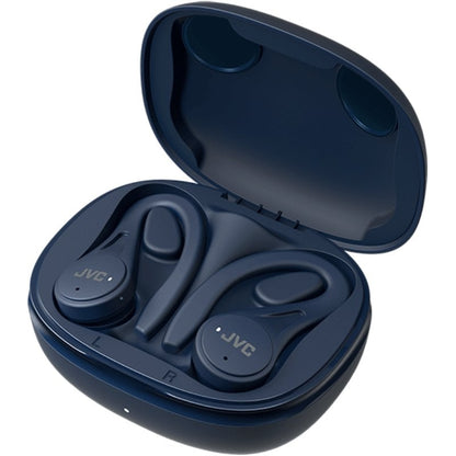 Auriculares Bluetooth JVC HA-EC25T com estojo de carregamento/ Autonomia 7.5h/ Azuis