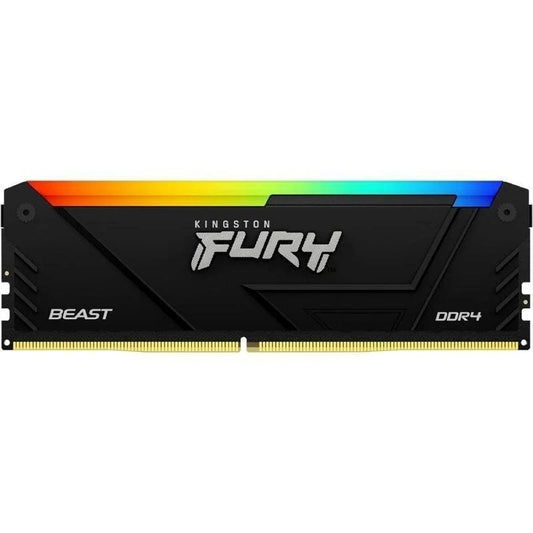 Memória RAM Kingston FURY Beast RGB 8GB/ DDR4/ 3600MHz/ 1.35V/ CL17/ DIMM