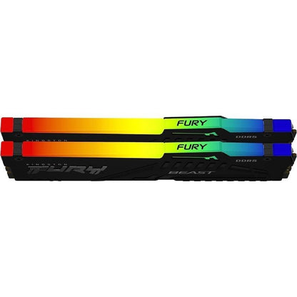 Memória RAM Kingston FURY Beast RGB 2 x 16GB/ DDR5/ 6000MHz/ 1.35V/ CL36/ DIMM