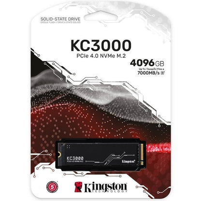 Disco SSD Kingston KC3000 4TB/ M.2 2280 PCIe Gen4/ con Difusor de Calor/ Full Capacity
