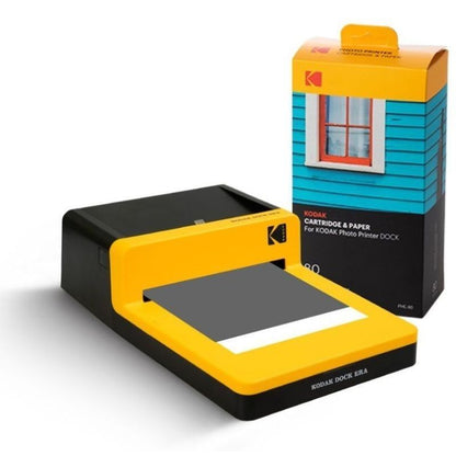 Papel Fotográfico + Cartuchos para Kodak Dock PD450 e KD600/ 4"x6"/ 80 Folhas