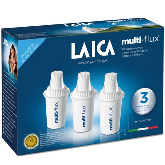 Cartucho de Filtro de Água Laica MULTI-FLUX F3A3/ Pacote de 3 Unidades