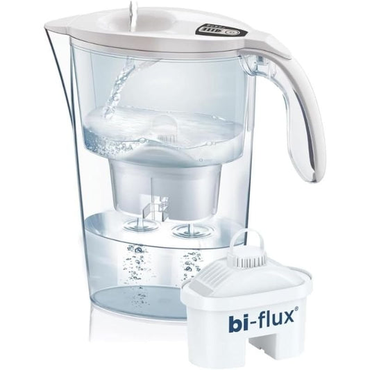 Pack Jarro Filtrante Laica Stream/ 2.3L/ Branco/ Jarro + 1 Filtro BI-FLUX