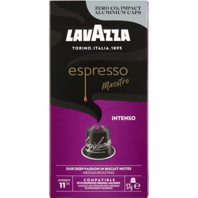 Cápsula Lavazza Espresso Maestro Intenso para máquinas Nespresso/ Caixa de 10