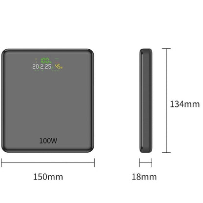 Powerbank 20000mAh Leotec LEPOW100W20G/ 100W/ Gris/ Incluye Cable USB Tipo-C