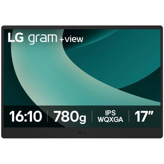 Monitor Portátil LG Gram +view 17MT70.ASDWU 17"/ WQXGA/ Multimédia/ Preto e Prateado