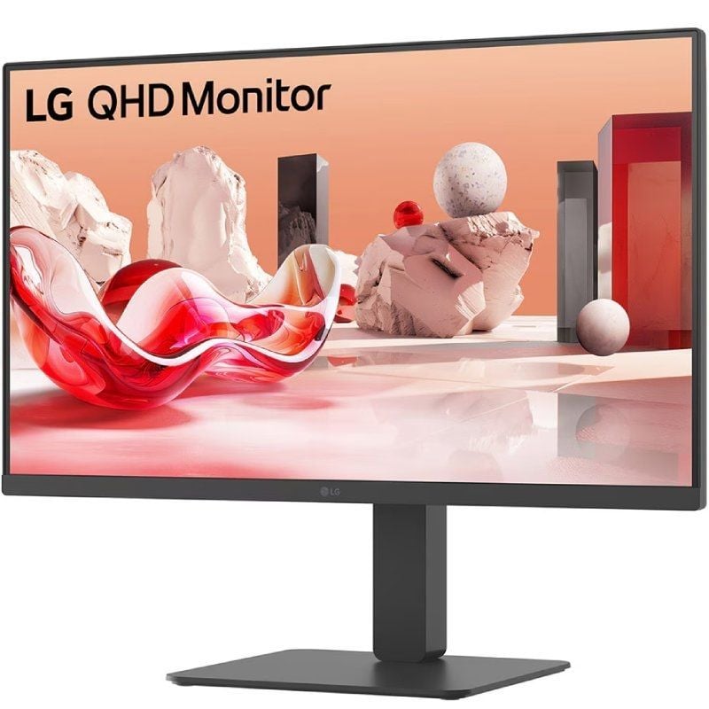 Monitor Profissional LG 27BA45QB-B 27"/ QHD/ Multimédia/ Regulável em altura/ Preto