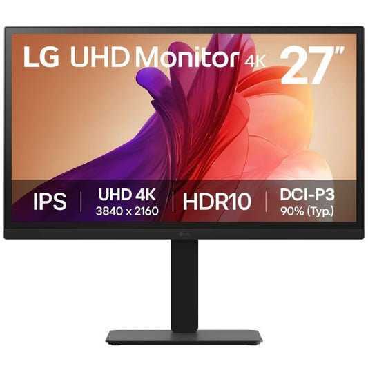 Monitor Profissional LG UltraFine 27BA45U-B 27"/ 4K/ Regulável em altura/ Preto