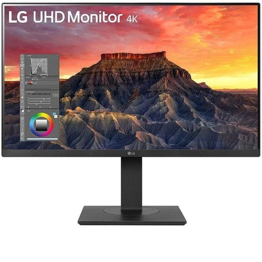 Monitor Profissional LG 27BQ65UB-B 27"/ 4K/ Multimédia/ Regulável em altura/ Preto