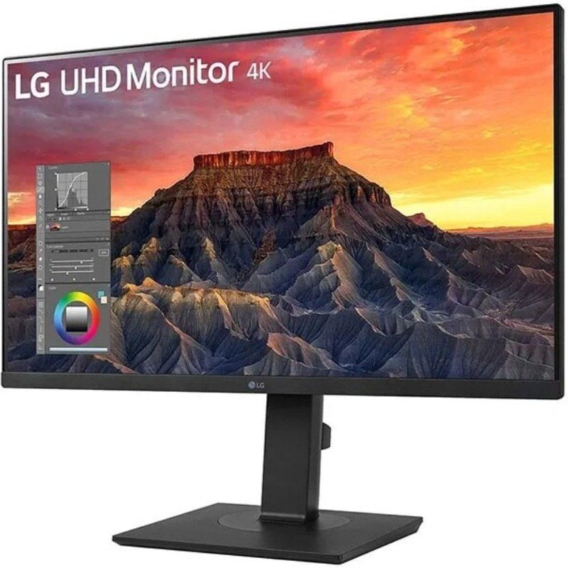 Monitor Profissional LG 27BQ65UB-B 27"/ 4K/ Multimédia/ Regulável em altura/ Preto