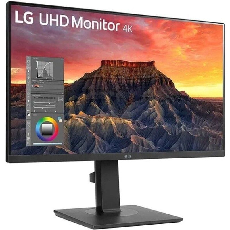 Monitor Profissional LG 27BQ65UB-B 27"/ 4K/ Multimédia/ Regulável em altura/ Preto