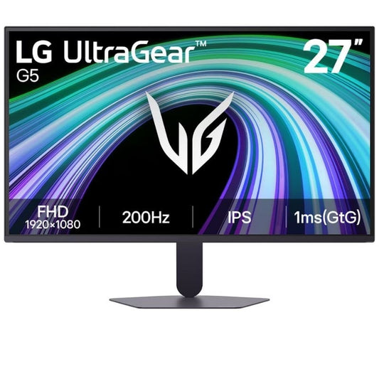 Monitor Gaming LG UltraGear G5 27G523B-B 27"/ Full HD/ 1ms/ 200Hz/ IPS/ Preto