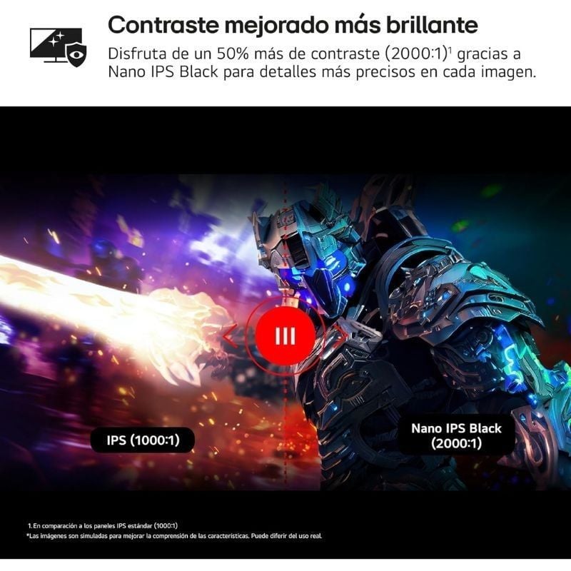 Monitor Gaming LG UltraGear 27G850A-B 27"/ 4K/ 1ms/ 240Hz/ IPS/ Ajustável em altura/ Roxo Acinzentado