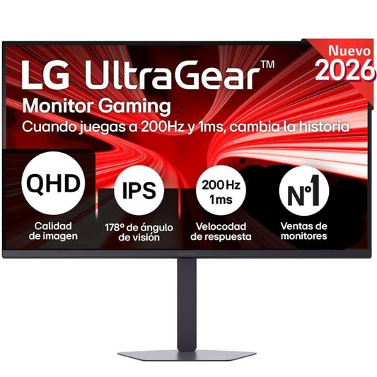 Monitor Gaming LG UltraGear 32G620B-B 31.5"/ QHD/ 1ms/ 200Hz/ IPS/ Ajustável em altura/ Preto