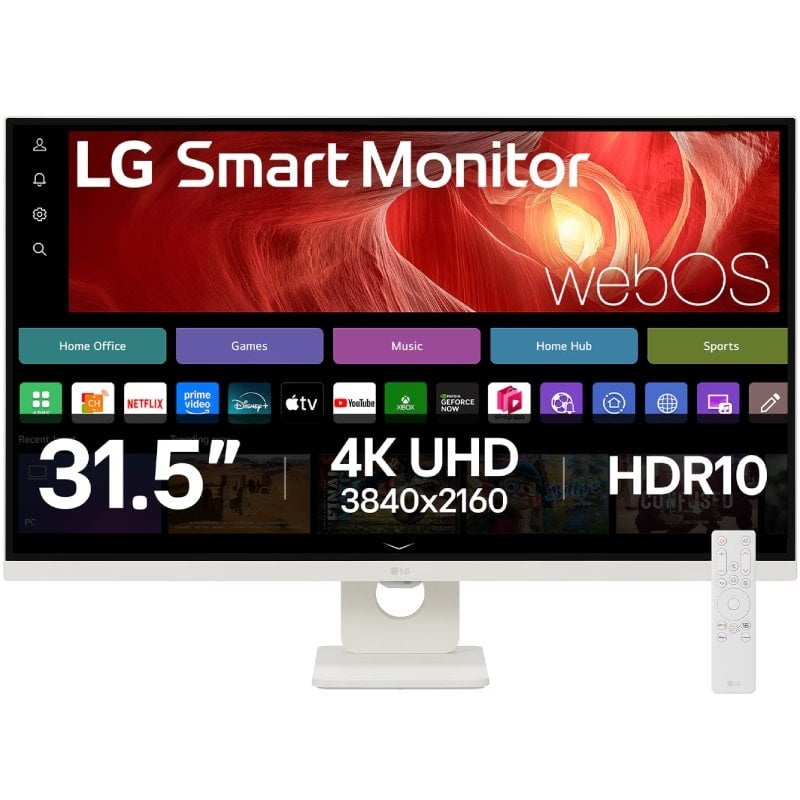 Monitor Inteligente LG 32U721SA-W 31.5"/ 4K/ Multimédia/ Smart TV/ Branco