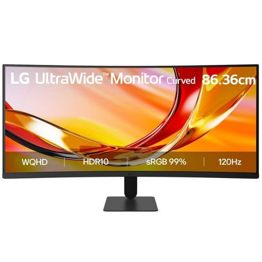Monitor Profissional Ultrawide Curvo LG 34U601B-B 34"/ WQHD/ Preto