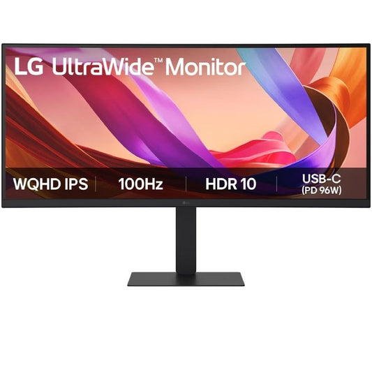 Monitor Profissional Curvo Ultrawide LG UltraWide 34U650A-B 34"/ WQHD/ Multimédia/ Regulável em altura/ Preto