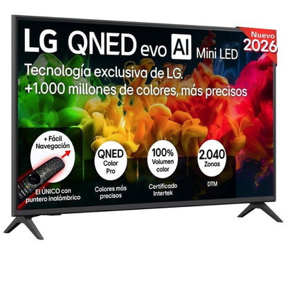 Televisor LG QNED evo AI QNED8EB Mini LED 65QNED8EB3B 65"/ Ultra HD 4K/ Smart TV/ WiFi