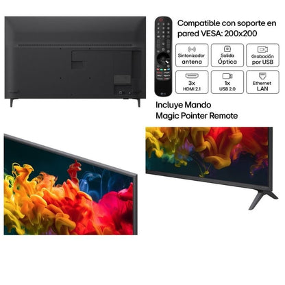 Televisor LG QNED evo AI QNED8EB Mini LED 65QNED8EB3B 65"/ Ultra HD 4K/ Smart TV/ WiFi
