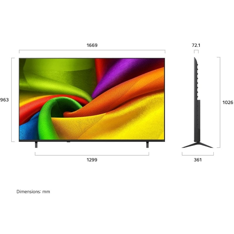 Televisor LG NanoCell 75NU850B6LA 75"/ Ultra HD 4K/ Smart TV/ WiFi/ Preto
