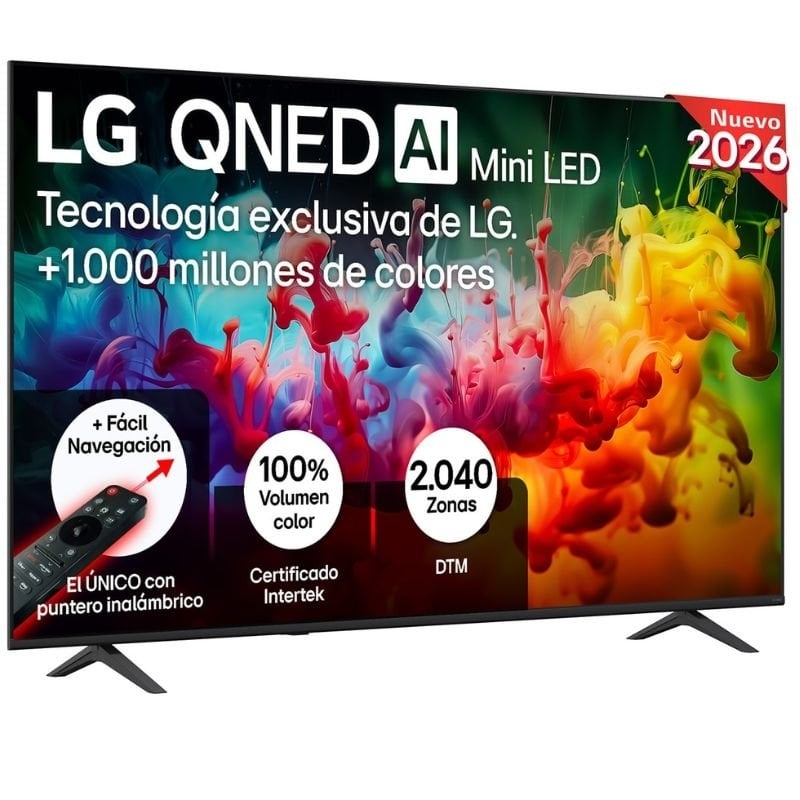 Televisor LG QNED evo AI QNED72 Mini LED 85QNED72B6A 85"/ Ultra HD 4K/ Smart TV/ WiFi