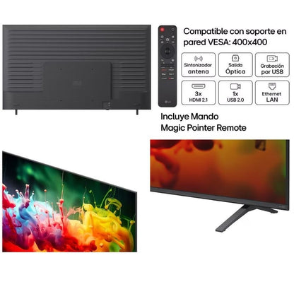 Televisor LG QNED evo AI QNED72 Mini LED 85QNED72B6A 85"/ Ultra HD 4K/ Smart TV/ WiFi