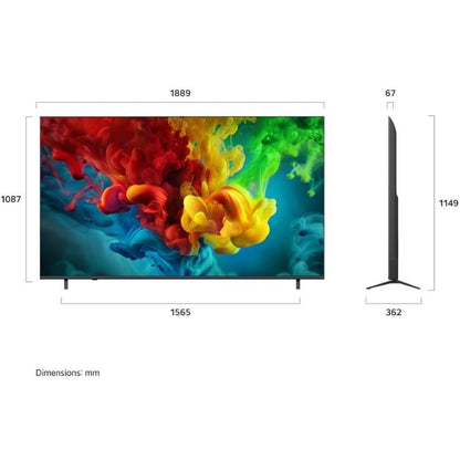 Televisor LG QNED evo AI QNED83B Mini LED 85QNED83B6A 85"/ Ultra HD 4K/ Smart TV/ WiFi