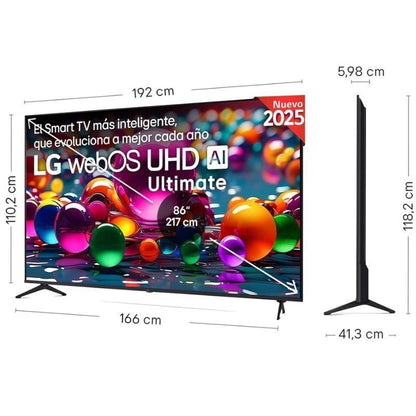Televisor LG UHD 86UA74006LB 86"/ Ultra HD 4K/ Smart TV/ Wi-Fi