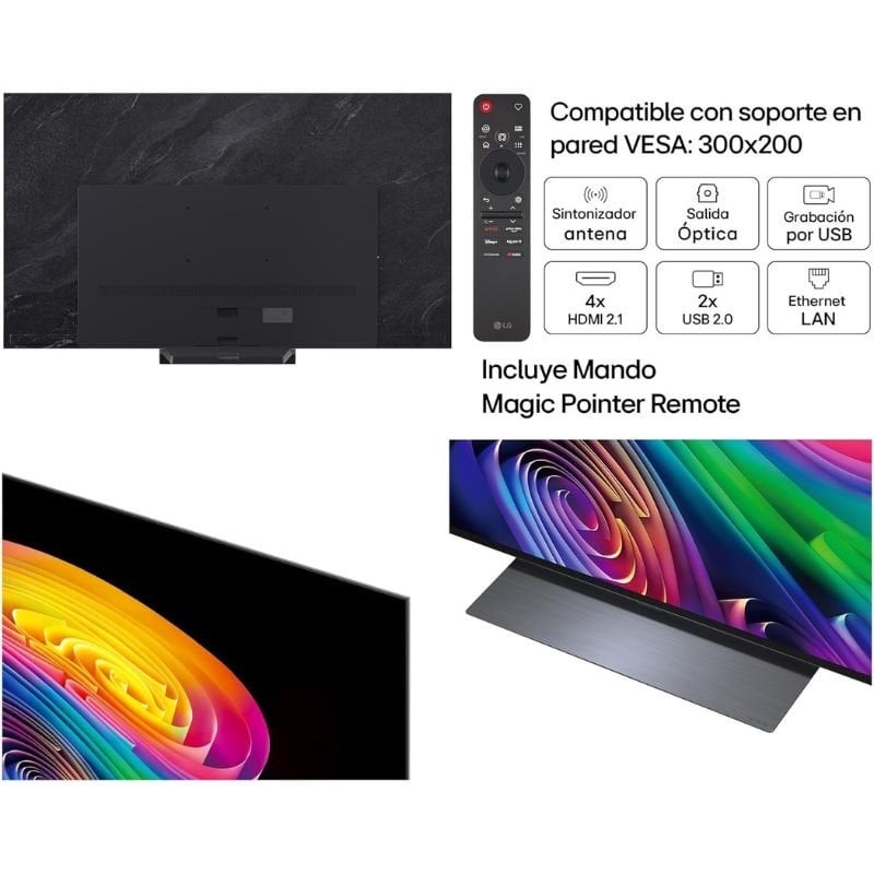 Televisor LG OLED evo AI C6 OLED42C64LA 42"/ Ultra HD 4K/ Smart TV/ WiFi