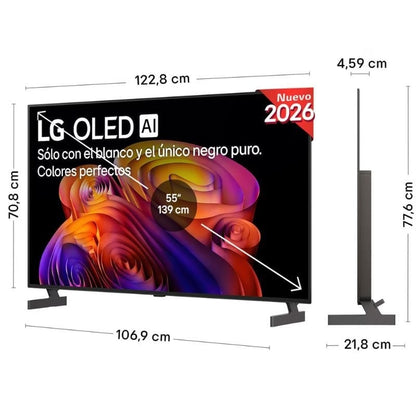 Televisor LG OLED AI B6 OLED55B6ELC 55"/ Ultra HD 4K/ Smart TV/ WiFi