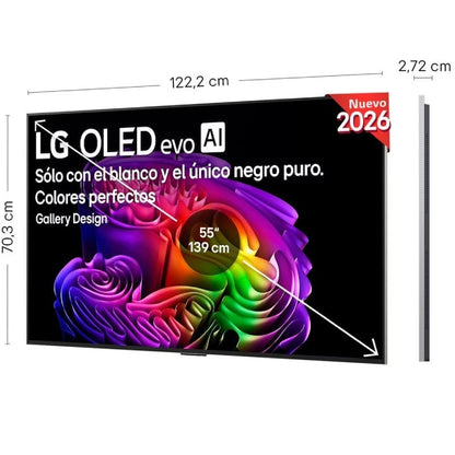 Televisor LG OLED Evo AI G6 OLED55G68LW 55"/ Ultra HD 4K/ Smart TV/ WiFi