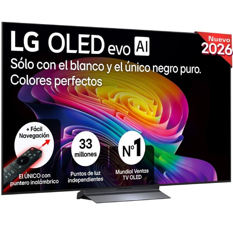 Televisor LG OLED evo AI C6 OLED65C66LB 65"/ Ultra HD 4K/ Smart TV/ WiFi