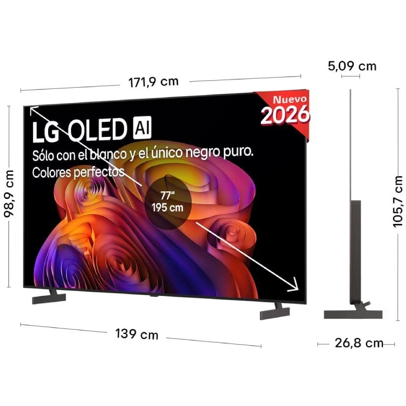 Televisor LG OLED AI B6 OLED77B6ELC 77"/ Ultra HD 4K/ Smart TV/ WiFi