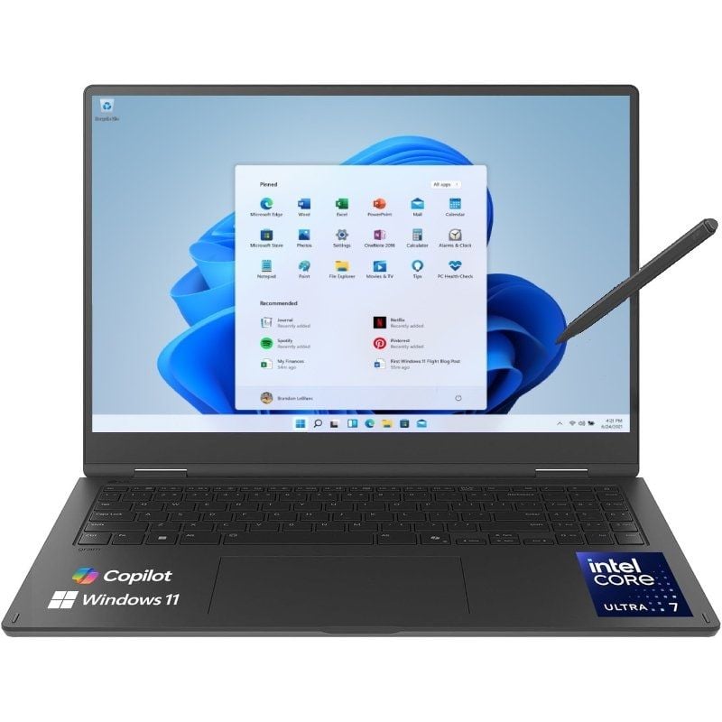 Portátil Convertível LG Gram Pro 16T90TP-K.AD88B Intel Core Ultra 7-255H/ 32GB/ 1TB SSD/ 16" Tátil/ Win11