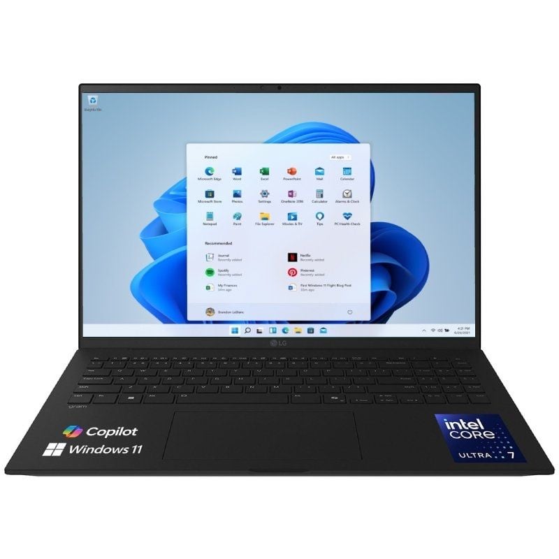 Portátil LG Gram 16Z90T-G.AD8BB Intel Core Ultra 7-255H/ 32GB/ 2TB SSD/ 16"/ Win11