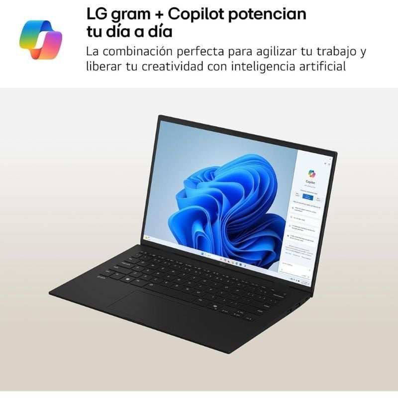 Portátil LG Gram 16Z90T-G.AD8BB Intel Core Ultra 7-255H/ 32GB/ 2TB SSD/ 16"/ Win11