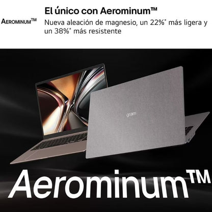 Portátil LG Gram Pro 16ZD90U-G.AX85BN Intel Core Ultra 7-355/ 32GB/ 512GB SSD/ 16"/ Sin Sistema Operativo