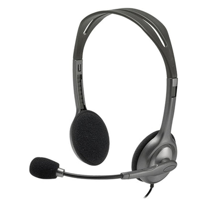Auscultadores Logitech H111/ com Microfone/ Jack 3.5/ Pretos