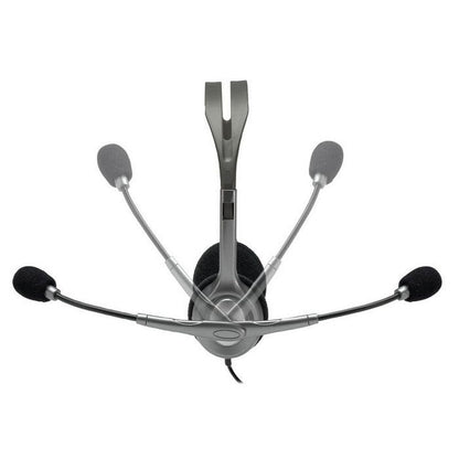 Auscultadores Logitech H111/ com Microfone/ Jack 3.5/ Pretos