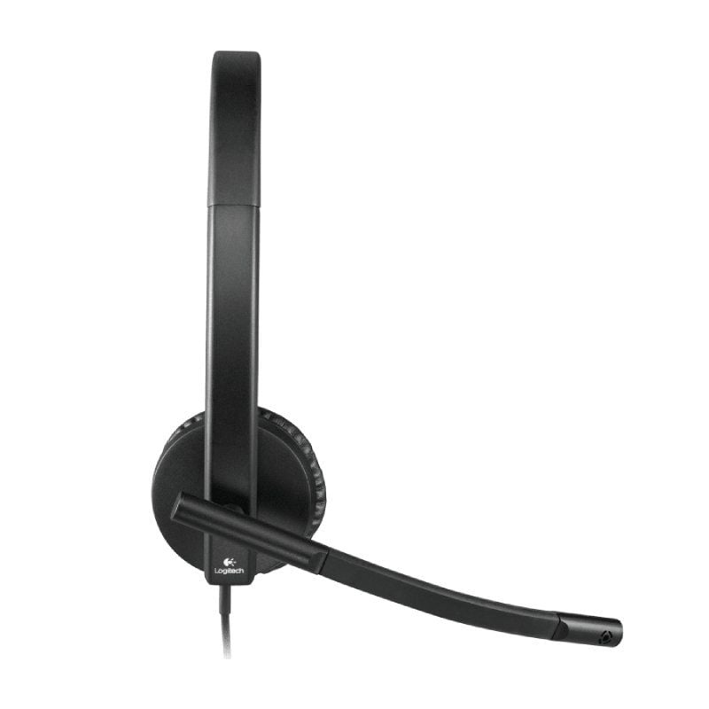 Auriculares Logitech H570E/ com Microfone/ USB/ Preto