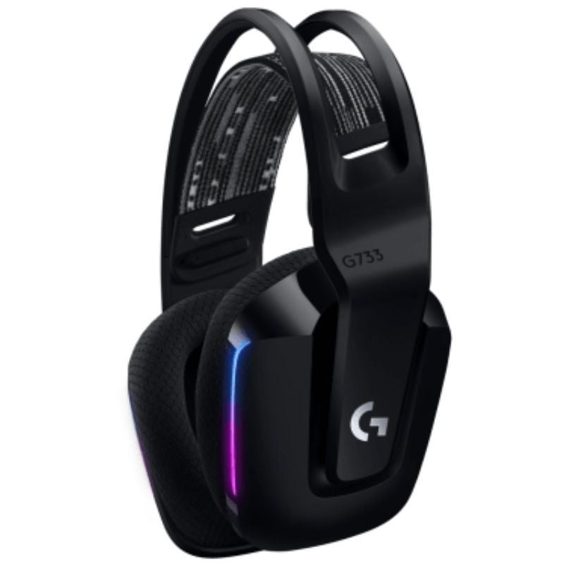 Auscultadores de Gaming Sem Fios com Microfone Logitech G733/ Pretos