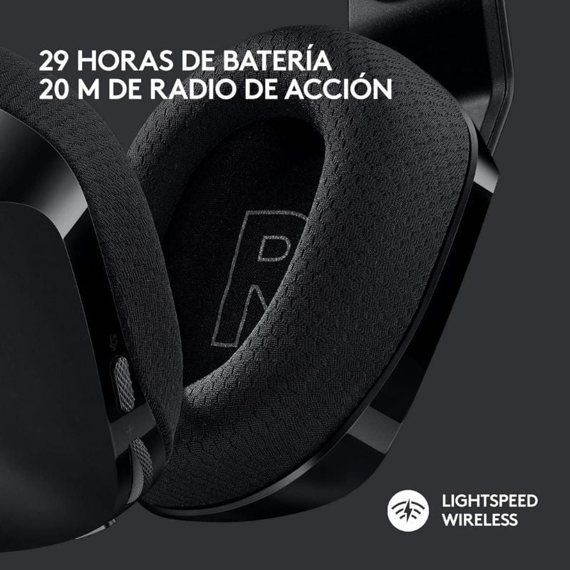 Auscultadores de Gaming Sem Fios com Microfone Logitech G733/ Pretos