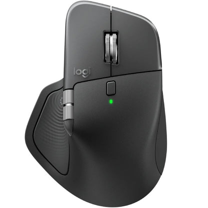 Rato Ergonómico Sem Fios Logitech MX Master 4/ Bateria recarregável/ Até 8000 DPI/ Grafite
