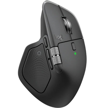 Rato Ergonómico Sem Fios Logitech MX Master 4/ Bateria recarregável/ Até 8000 DPI/ Grafite