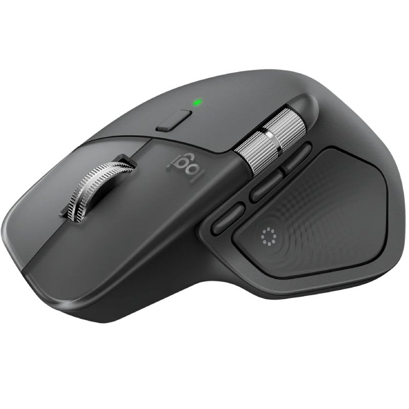 Rato Ergonómico Sem Fios Logitech MX Master 4/ Bateria recarregável/ Até 8000 DPI/ Grafite