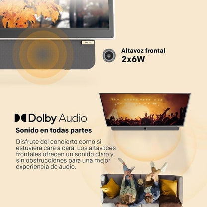 Televisor Portátil Metz 24MPE7000Z 24"/ Full HD/ Smart TV/ WiFi