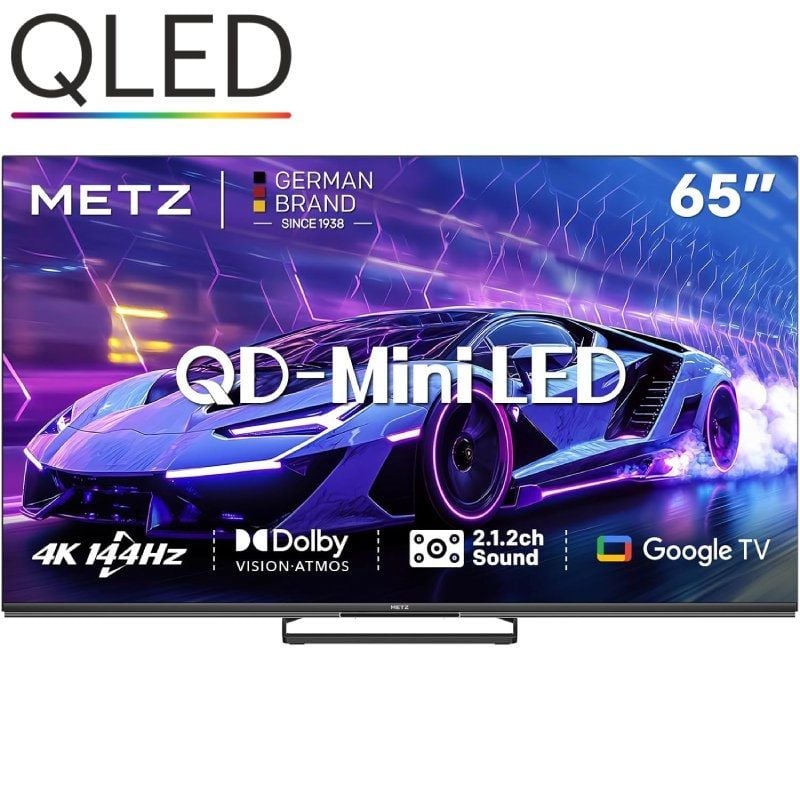 Televisor Metz QLED-MiniLED 65MNE8000Z 65"/ Ultra HD 4K/ Smart TV/ Wi-Fi