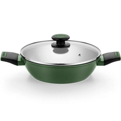 Pack Batería de Cocina Monix Forest M509900/ Cazo Ø16cm/ Cacerolas bajas Ø24 - 28cm/ Cacerolas Ø20cm/ Acero Inoxidable/ Apta para Inducción