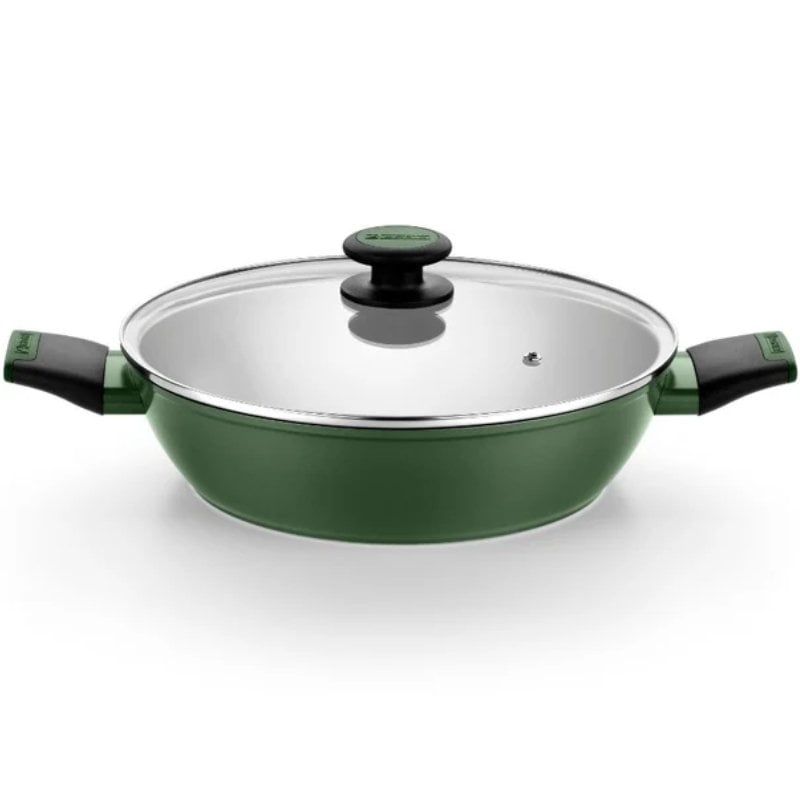 Pack Batería de Cocina Monix Forest M509900/ Cazo Ø16cm/ Cacerolas bajas Ø24 - 28cm/ Cacerolas Ø20cm/ Acero Inoxidable/ Apta para Inducción